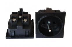 China 250V 16A France Plastic Electric Power Sockets Wall Receptacle Single Jack supplier