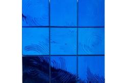 China Chinese Red Spiral Metal Mirror Mosaic Wall Tile 98 * 98MM Square Shape supplier