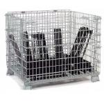 Secure Storage Pallet Stackable Wire Mesh Container for sale
