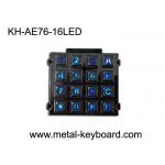 Rugged Numeric Keypad , Metal Kiosk Keyboard with 16 Keys Backlit Dot Matrix for sale
