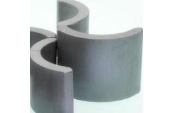 China Customized Ceramic Processing Fan Motor Magnet Arc Shape Charcoal Gray supplier