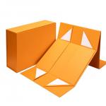 Magnetic Suction Clamshell Folding Gift Box One Piece Custom Portable Cardboard Box for sale