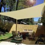 Anti UV Shade Sail Net Customized Polyester Sun Shade Sail Waterproof For Lawn Patio for sale