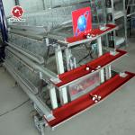 A Type 3 Tiers Battery Layer Chicken Cage With Feeding Machine for sale