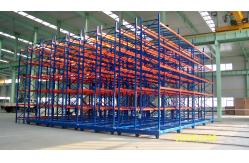 China Electrical Mobile Racking Automated Warehouse System With Rail Steel Q235 Material supplier