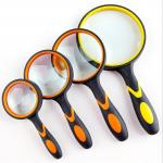 Customized Large Glass Magnifier , Durable Illuminated Hand Magnifier Easy Operation