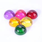Custom acrylic resin colored solid dome hemisphere half ball for kids toy bricks building blocks for sale