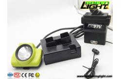 China 25000lux 530LUM 2.96W Cordless Miners Cap Lamp Oled Screen supplier