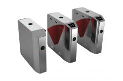 China SS304 Retractable Wire Drawing Flap Barrier Gate Bi Directional IP44 supplier