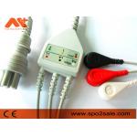 Omron > Colin BP-88S, BP-S510, M9500, Press Mate Advantage Compatible 3 Lead Direct-Connect ECG Cable for sale