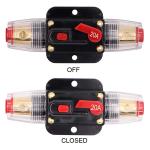 Resettable 20 Amp Automotive Circuit Breakers 12V 24V 20A Inline Car Overload Protection