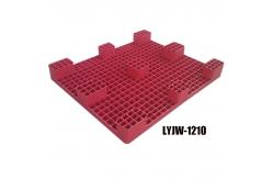 China SGS Custom Plastic Pallet Virgin Anti Impact HDPE Pallets Red supplier