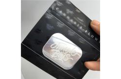 China Matte Black Surface Plastic Pouches Packaging Spot UV Transparent Clear Front Window supplier