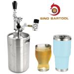 5L Home Brew Pressurized Ball Lock Mini Keg Cornelius Growler Dispenser for sale
