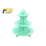Retail Disposable Cardboard Cake Display Three Tiers 33.2cm Stable Structure
