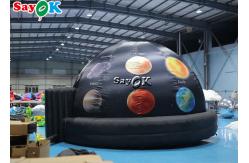 China 5m Diameter Inflatable Planetarium Black Projection Dome Tent For Science Dispaly supplier