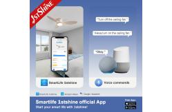 China 48 Inches Plastic Smart App Control Ceiling Fan For Low Ceiling supplier
