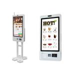 Wall Mounted Floor Stand Self Ordering Kiosk with High Resolution Printer and Android Touch Screen for sale