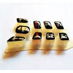 Epoxy Resin Glue Process Silicone Rubber Keypads 75 Shore A