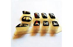 China Epoxy Resin Glue Process Silicone Rubber Keypads 75 Shore A supplier
