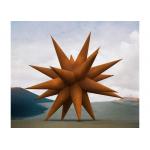 Metal Large Corten Steel Star Sculpture for Christmas Decoration for sale