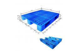 China 1000*1200mm Red Plastic Pallets Nestable Plastic Floor Pallet supplier