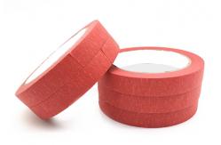 China 50m Heat Resistant Red Masking Tape For Spray Paint supplier