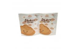 China Custom Printed Plastic Biscuit Packaging Bags With Ziplock Plantain Chips Cookie Package Pouch supplier