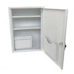 Metal White First Aid Cabinet Public Workplace Wall Mount With Innner Box for sale