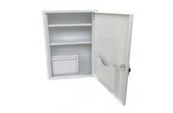 China Metal White First Aid Cabinet Public Workplace Wall Mount With Innner Box supplier