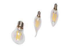 China 6W E27 Dimmable LED Tear Drop Shape Filament 2700K-6500K Glass High Efficiency supplier