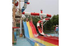 China Customized Splash Pad Fiberglass Waterslides Playground Slide For Pool supplier