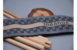 China Double Sided Recycled Jacquard Elastic Band Custom 40mm For Garments supplier