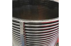 China Triangle Wedge Wire Centrifuge Basket 500mm Customized Length Polishing supplier