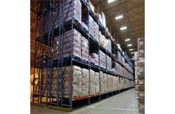 China Double Deep Multi Level Heavy Duty Shelving System , Steel Warehouse Heavy Duty Rack supplier