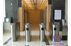 China Biometric Access Control Flap Barrier , Full Automatic Barrier Gate for Library / Theater supplier