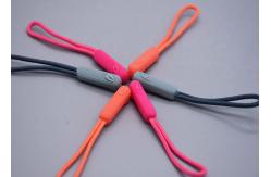 China 3D Embossed Plastic Zipper Puller With Polyester String For Garments supplier