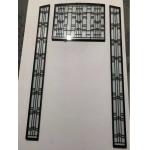 New design decorative door inserts glass