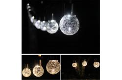 China 6cm Solar Powered LED Ground Lights 5W Colour Changing Crackle Ball supplier