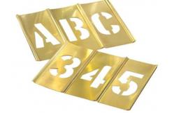 China Hand Tools Brass Interlocking Stencils Clean Up Easily With Paint Solvent supplier