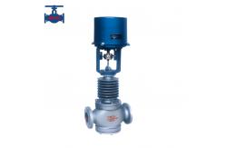 China WCB CF8 Electric Control Valve Straight Through Dual Seat Pressure Regulating Control Valve supplier