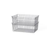 Stackable Metal Wire Baskets For Storage , Household Metal Mesh Storage Baskets for sale