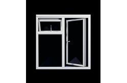 China PVC Hurricane Impact Glass Windows White Double Glass Custom Awning Windows supplier