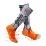 7.4V Thermostatic Control Rechargeable Battery Powered Heated Socks Men Women For Winter for sale