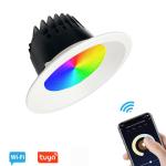 WIFI Bluetooth Smart LED Recessed Lighting , Commercial Recessed Downlight With ZigBee for sale
