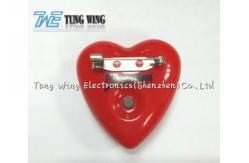 China Flashing LED Badges Small Sound Module AG10 Battery For Festival Gifts supplier