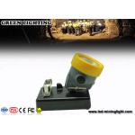 Rechargeable IP68 Waterproof Coal Miners Headlamp , 10000 Lux CREE LED Mining Cap Lamp