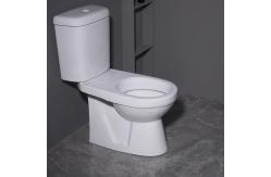 China White Washdown Close Coupled Two Piece Toilets WC S Trap Dual Flush supplier