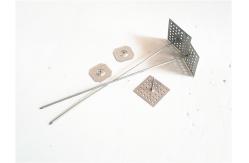 China 12ga Diameter Insulation Hanger Pins , Perforated Base Insulation Pins 250mm Length supplier