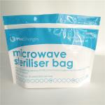 Food Storage Microwave Steriliser Bottom Gusset Bags Resealable Top Zipper Custom for sale